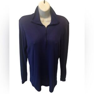 Patagonia Capilene Midweight 1/4 Zip Neck Sz.L Layering Top Cozy Purple